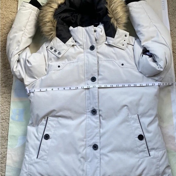 Alpine tek Fill Down Jackets Glacial Terrain Gear Winter Coat Hoodie Fur Trim - Picture 7 of 12